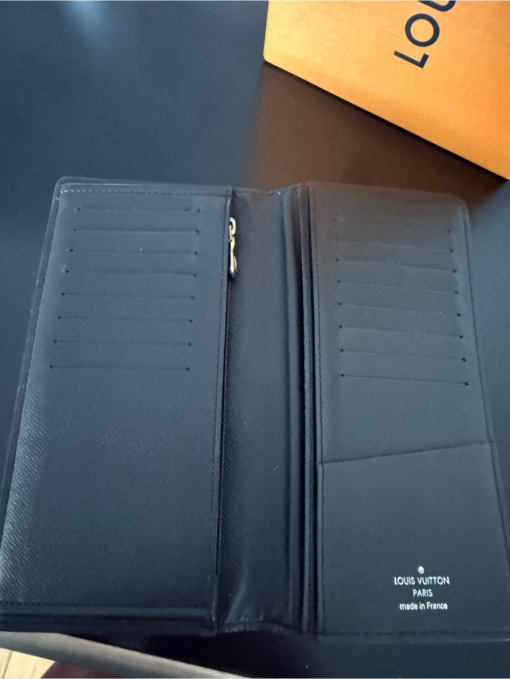 Louis Vuitton Black Wallet with Blue, Red & Yellow Sticker Motifs - Picture 3 of 3